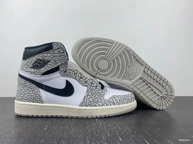 Rep TBK Cement White OG Air High 1 DZ5485-052 Jordan 0504